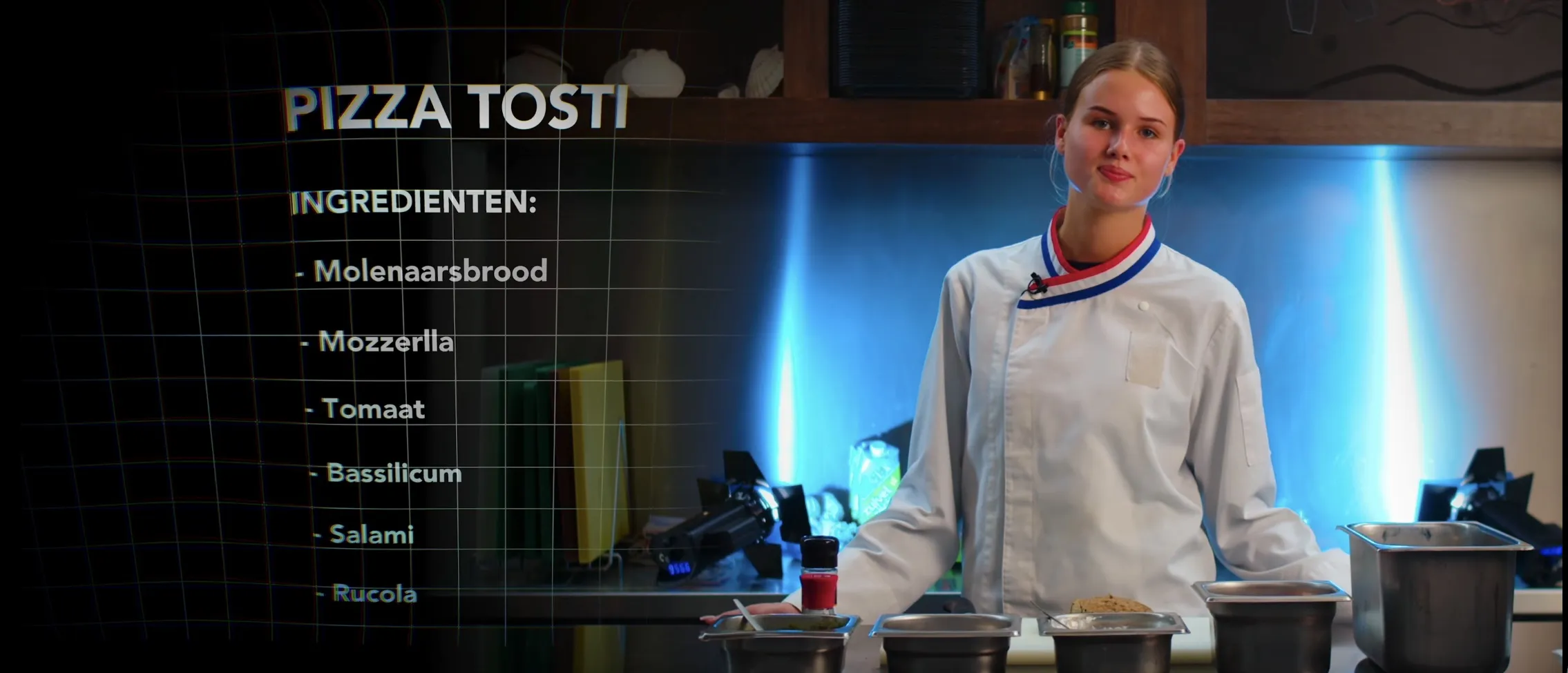 Scene from the KW1C promotional cooking video